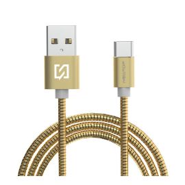 Cavo USB Type-C Super Resistente in Metallo Intrecciato per Ricarica Veloce Oro
